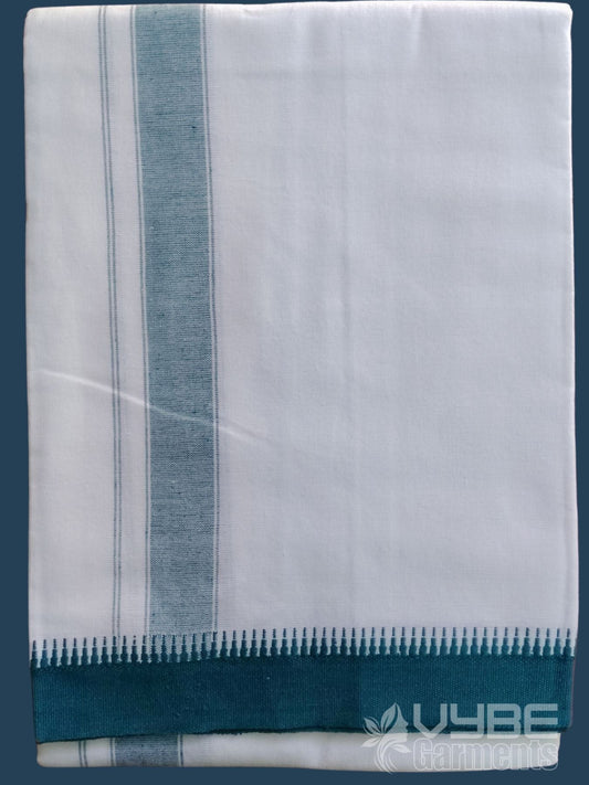 Cotton Single Dhoti with color border - Chutty