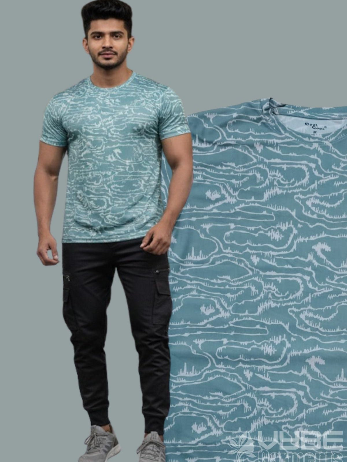 Unisex Camo-Lycra Tees-SG