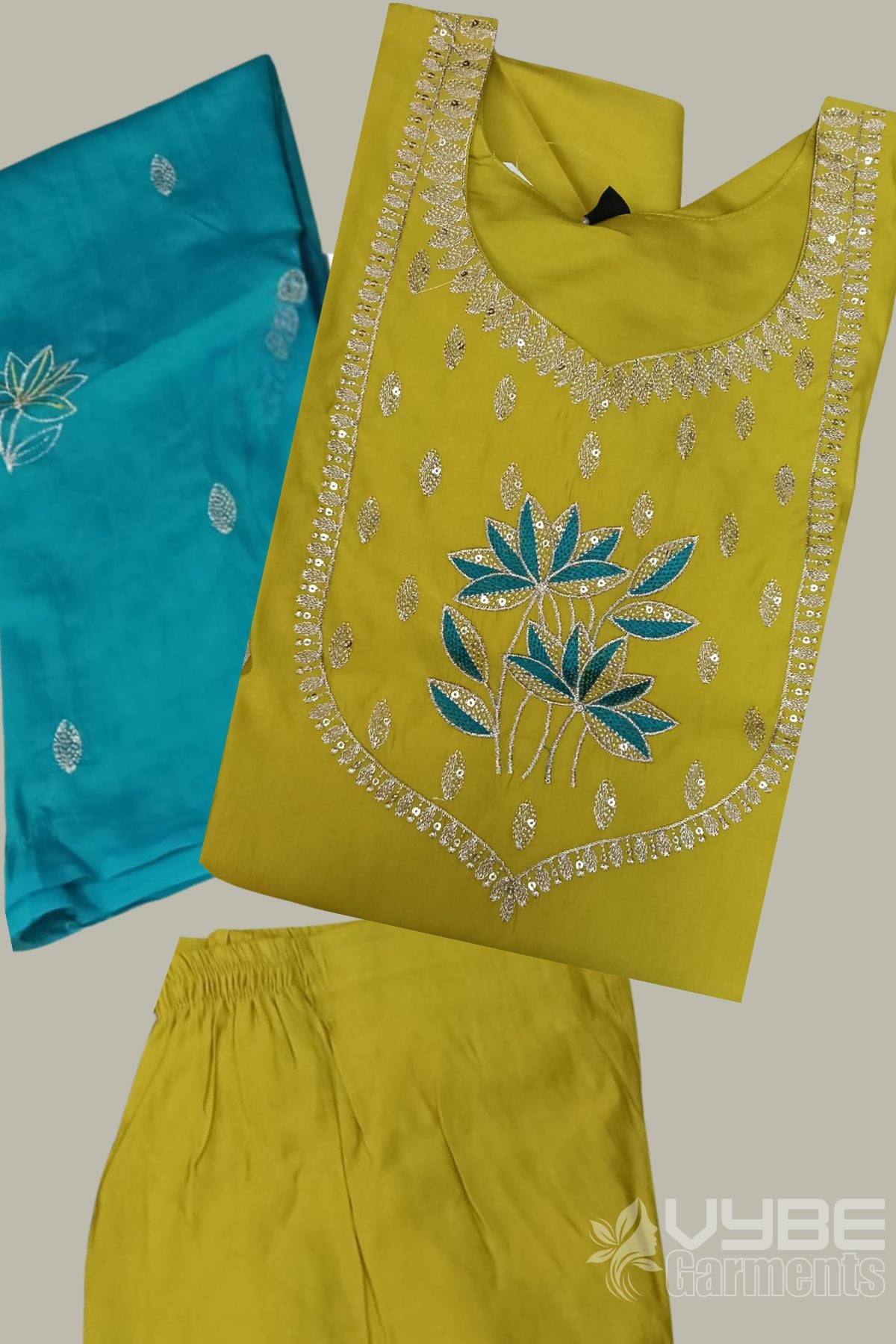 Roman Silk Churidar Suit