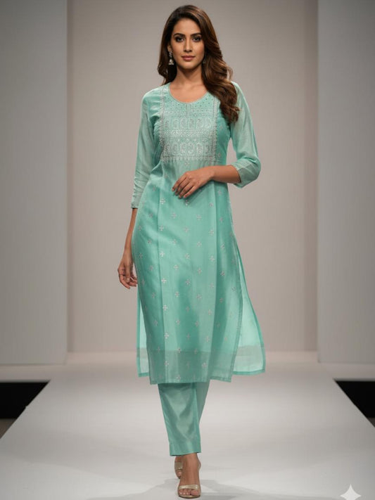 Chanderi Silk Kurti