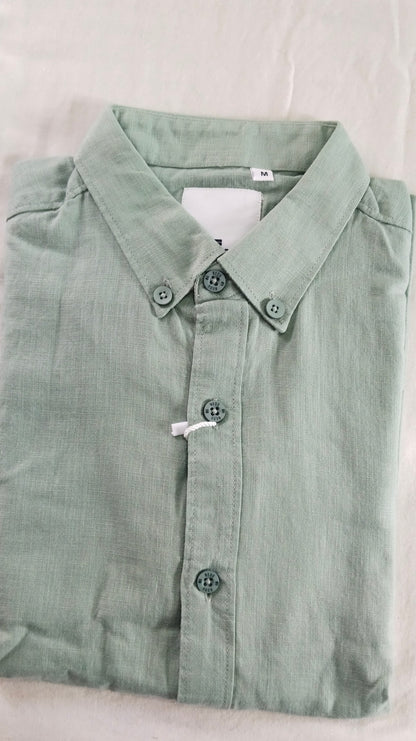 Men’s Premium Linen-Cotton Blend Formal Shirt