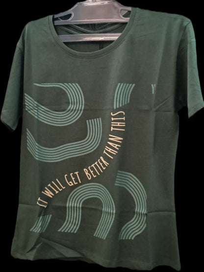 Title: Women’s Essential Cotton Abstract Graphic T-Shirt – Relaxed Fit