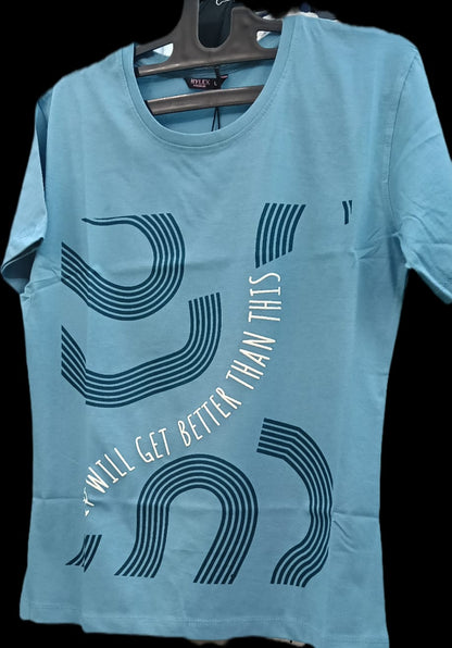 Title: Women’s Essential Cotton Abstract Graphic T-Shirt – Relaxed Fit