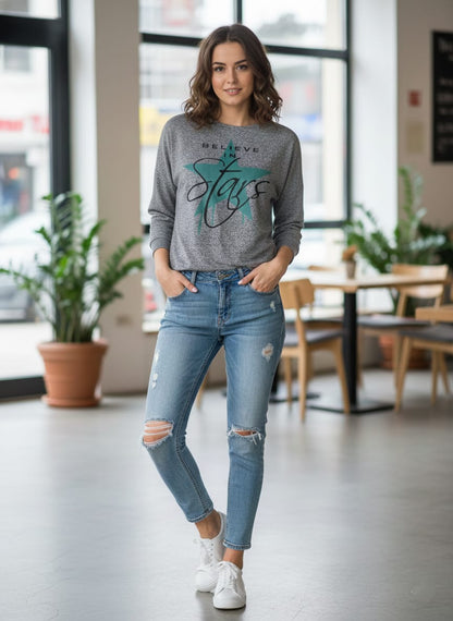 Women's Stylish Oversized Drop Shoulder cotton T-Shirts