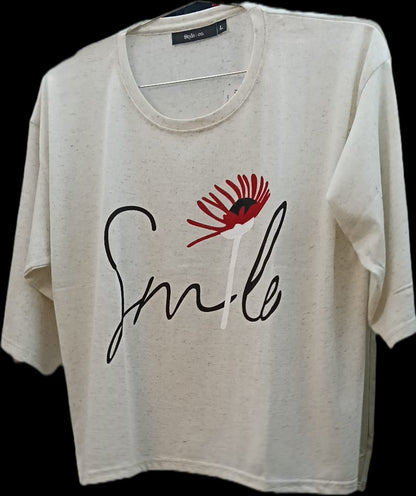 Women's Stylish Oversized Drop Shoulder cotton T-Shirts