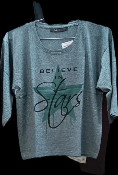 Women's Stylish Oversized Drop Shoulder cotton T-Shirts